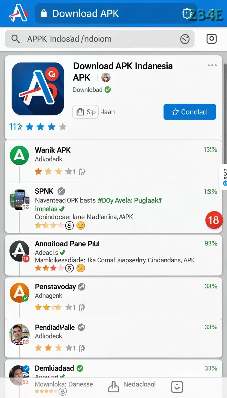Cuplikan layar V678 — menu navigasi