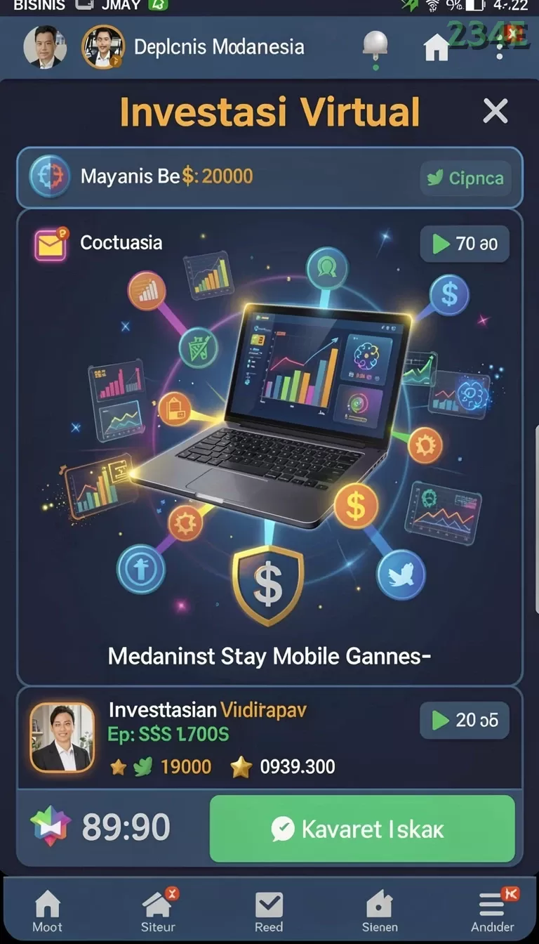 Cuplikan layar LUSA777 — menu navigasi